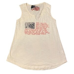 50 states American flag tank top